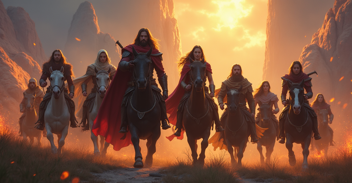 Gambar karakter RPG kooperatif bertualang bersama